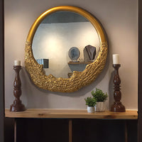 Golden Flow | Wall Mirror