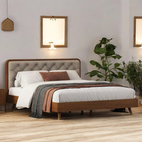 Oslo Tufted Wood Bed |