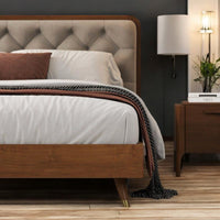 Oslo Tufted Wood Bed |