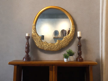 Golden Flow | Wall Mirror